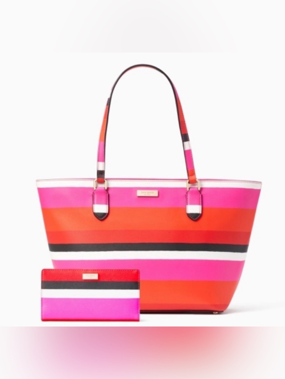 Kate Spade Laurel Way Bonita Stripe tote w/ dust bag